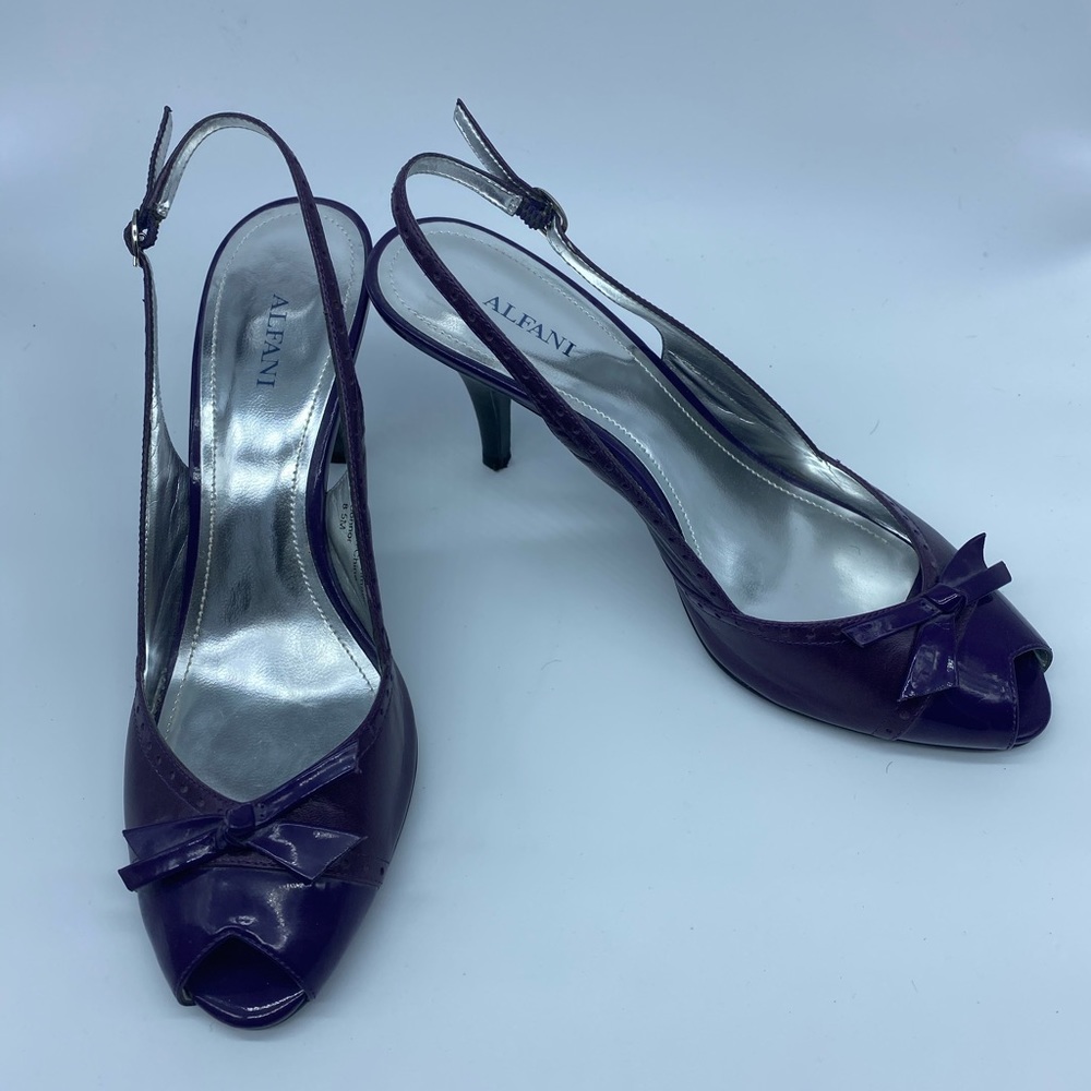 Alfani Purple Connor Heels - 8.5M - Excellent Cond